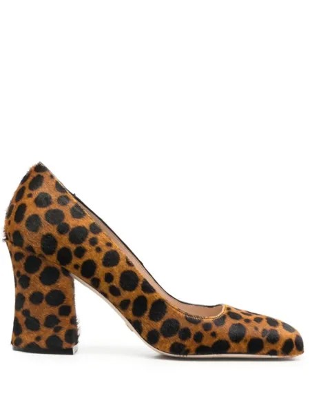 Stuart Weitzman туфли Curveblock, коричневый
