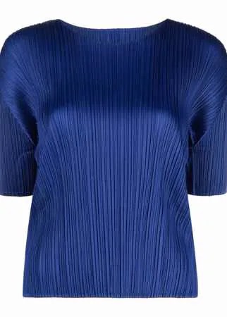 Pleats Please Issey Miyake плиссированная футболка с короткими рукавами