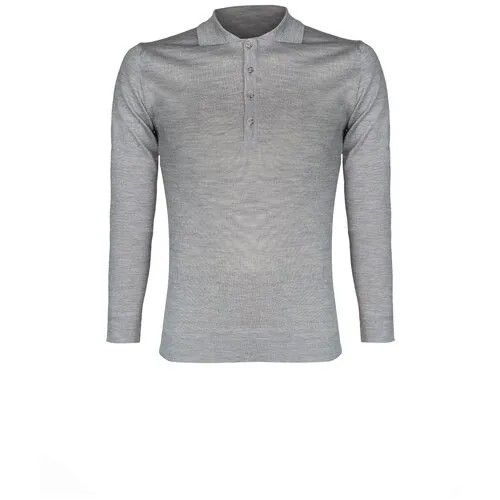 Поло Wool & Co, размер M, серый