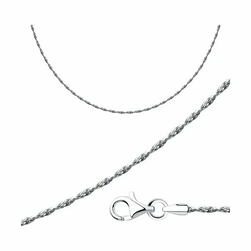 Цепь Diamant online, серебро, 925 проба, длина 45 см, средний вес 3.67 г, , серебристый