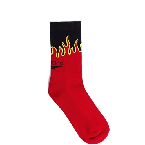 VETEMENTS Хлопковые носки с пламенем 35-38