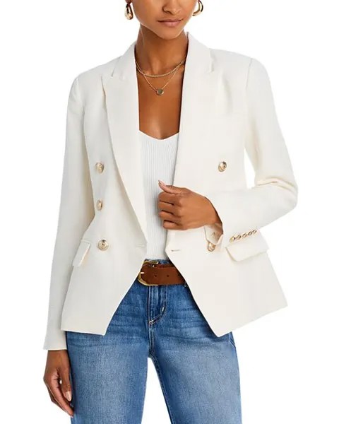 Двубортный пиджак Kenzie L'AGENCE, цвет Ivory/Cream