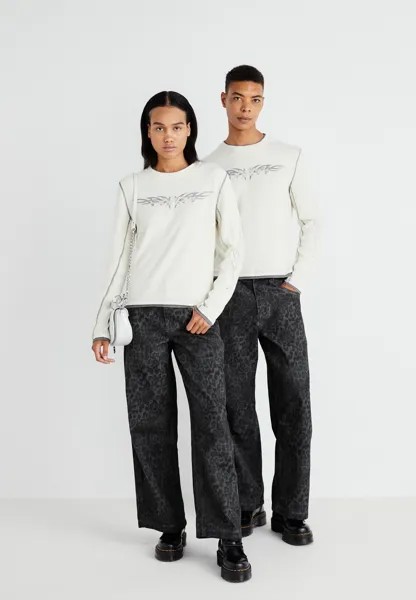 Вязаный свитер TRIBAL APPLIQUE UNISEX Jaded London, белый