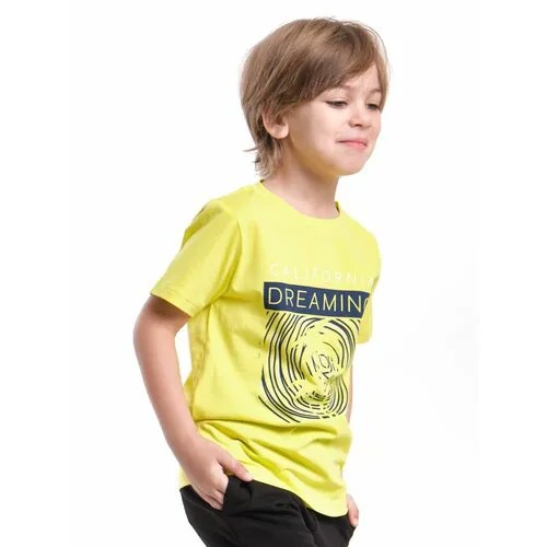 Футболка Mini Maxi, размер 98, желтый