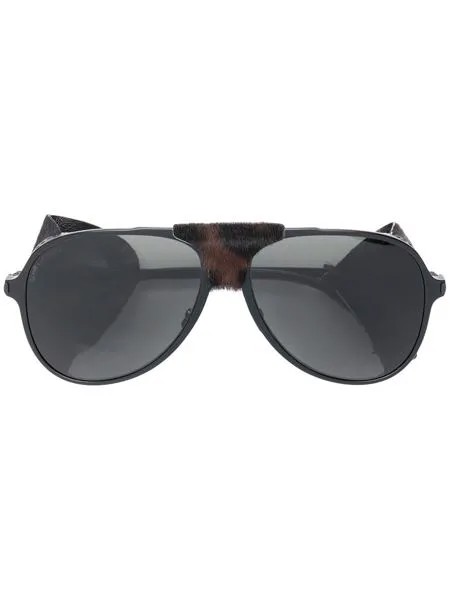 Saint Laurent Eyewear солнцезащитные очки-авиаторы с аппликацией