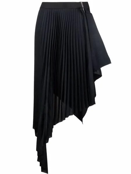 Givenchy юбка асимметричного кроя со складками