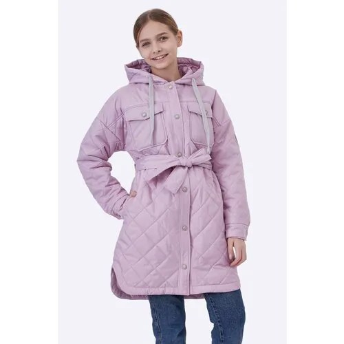 Куртка Шалуны демисезонная, удлиненная, размер 36, 146, розовый
