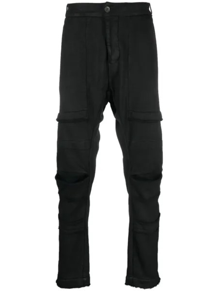 Masnada зауженные брюки из джерси, черный