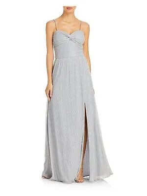 AQUA FORMAL Женское вечернее платье Silver Twist с чашками спереди и подкладкой на подкладке 16
