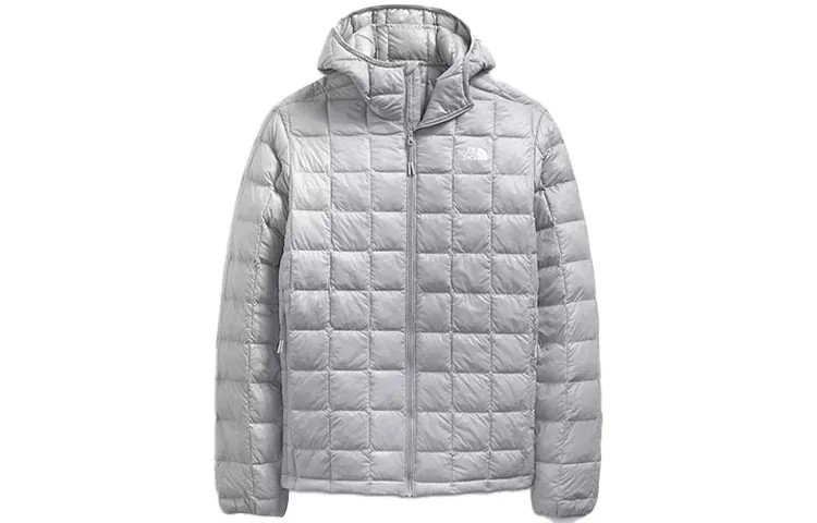 Пуховик мужской серый The North Face, серый