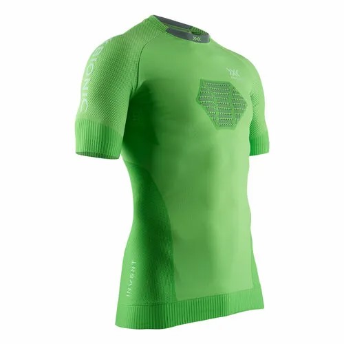 Термобелье футболка X-bionic Invent Runing Shirt SH SL Men, влагоотводящий материал, размер S, зеленый