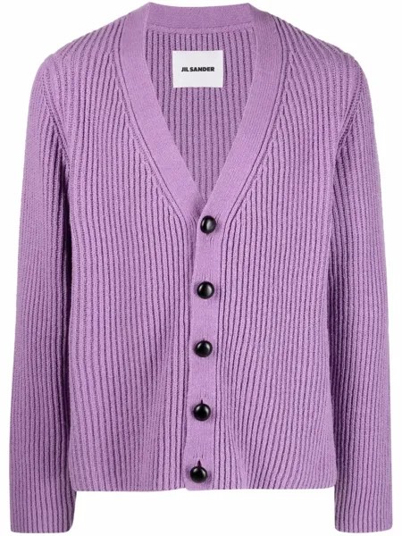 Jil Sander chunky ribbed knit cardigan