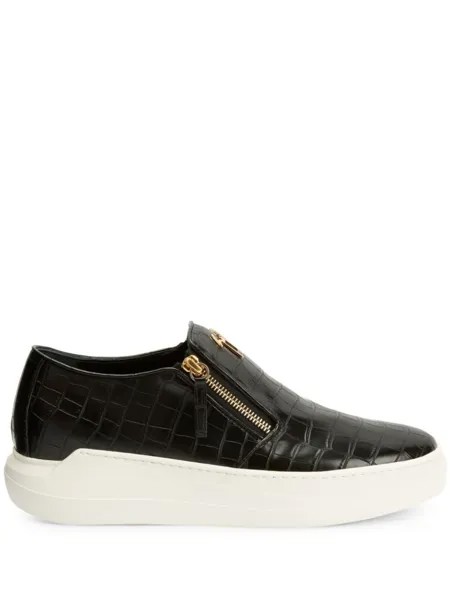 Giuseppe Zanotti кеды Conley с молниями, черный