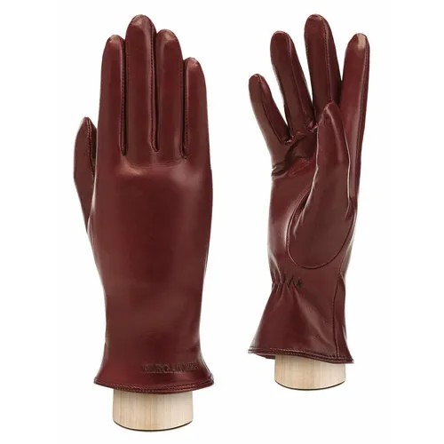 Перчатки ELEGANZZA, размер 6.5, бордовый