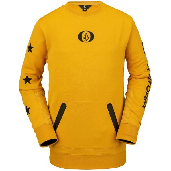 Флисовая кофта VOLCOM Let It Storm Crew Fleece  Resin Gold 2021