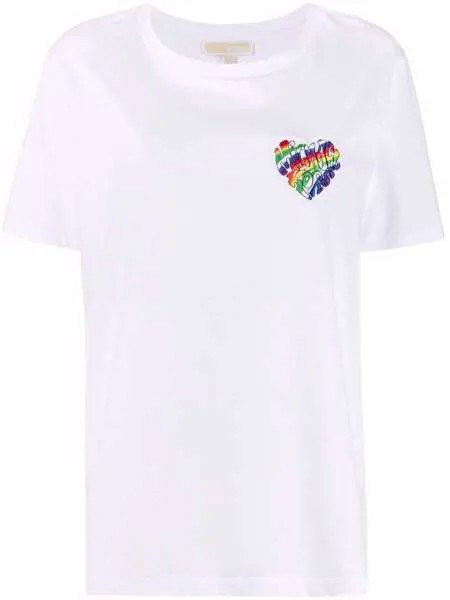 Michael Michael Kors футболка из органического хлопка с нашивкой-логотипом