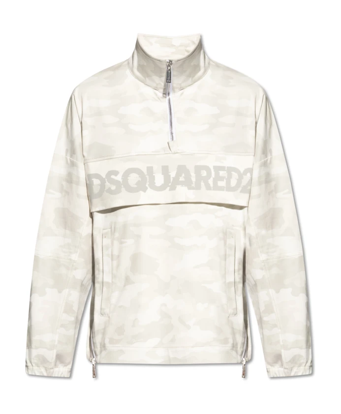 Куртка с камуфляжным рисунком Dsquared2, белый