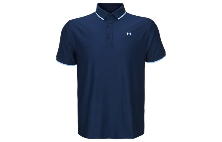 Рубашка поло мужская темно-синяя Under Armour, темно-синий