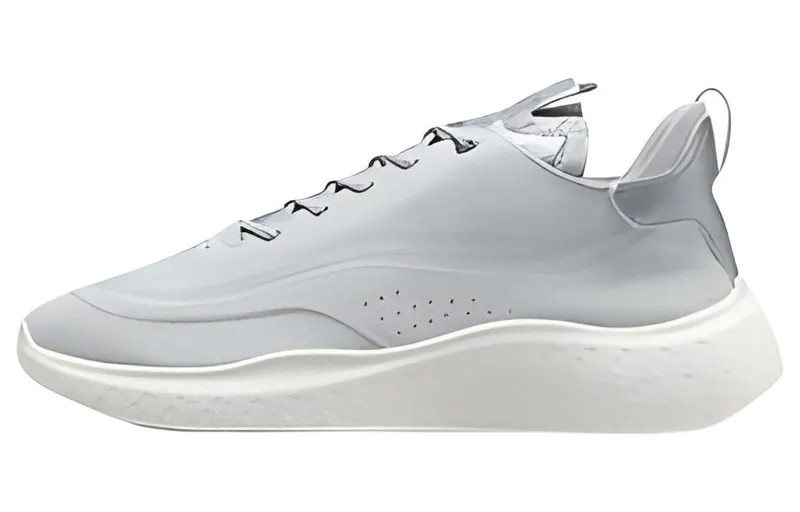 Мужские повседневные мужские низкие кроссовки Concrete Gray Ecco