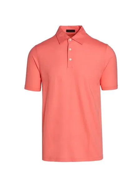 Рубашка поло Core Solid Saks Fifth Avenue, розовый