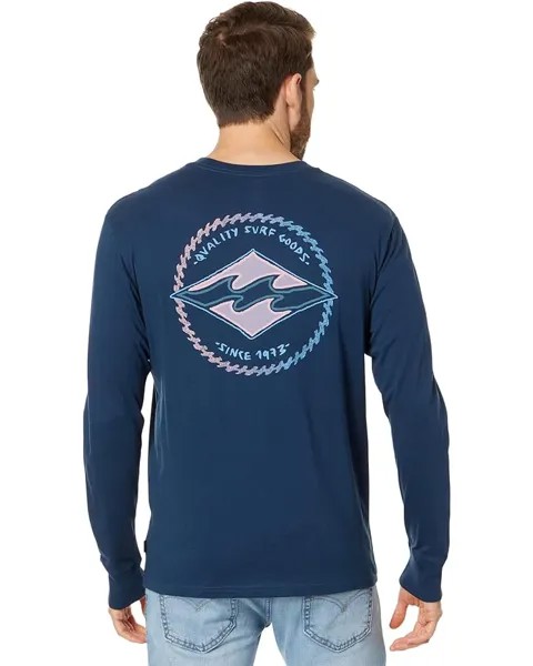 Футболка Billabong Rotor Diamond Long Sleeve Graphic Tee, темно-синий