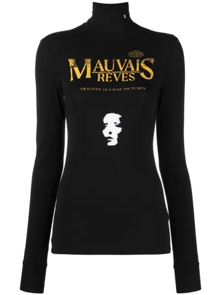 Raf Simons топ с принтом Mauvais Rêves, черный