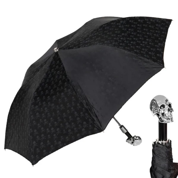Зонт мужской Pasotti Capo Silver Sculls Black Black