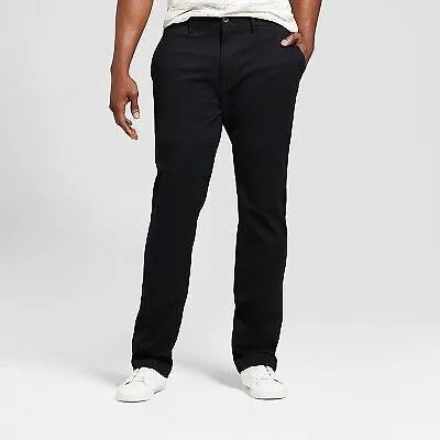 Мужские облегающие брюки чинос Big - Tall Every Wear - Goodfellow - Co, черные 40x36