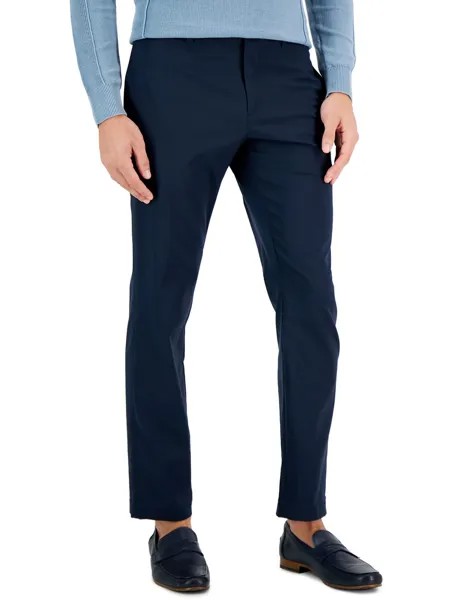 Мужские эластичные брюки узкого кроя Perry Ellis Portfolio, цвет Dark Sapphire