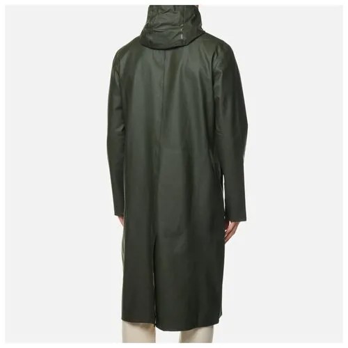 Мужская куртка дождевик Stutterheim Stockholm Long зелёный, Размер L