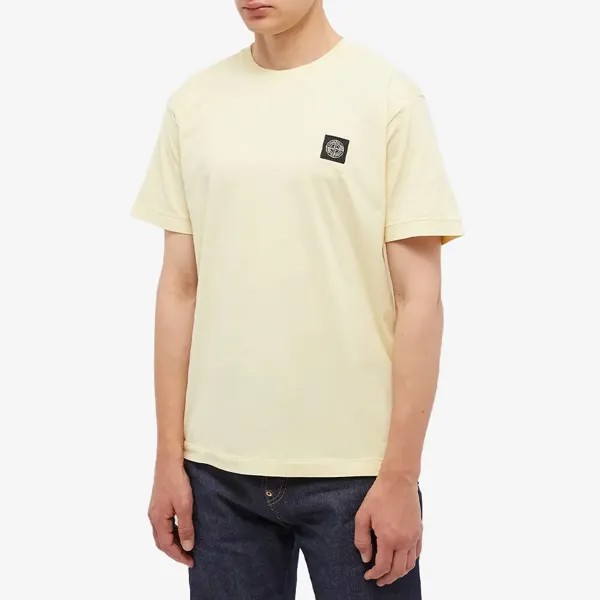 Stone Island Футболка с нашивкой, желтый