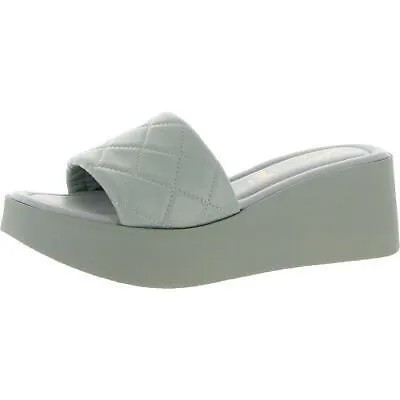 Seychelles Womens HIgh Note Blue Slide Sandals Shoes 10 Medium (B,M) BHFO 0578