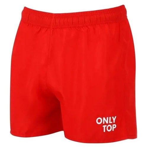 Шорты спортивные ONLYTOP unisex red, размер 50