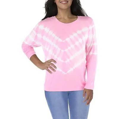 Розовая женская блузка с круглым вырезом Aqua, рубашка плюс 3X BHFO 2980