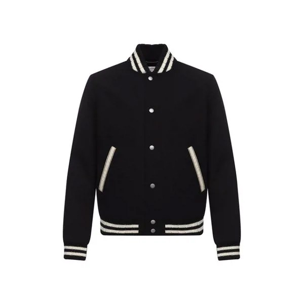 Шерстяной бомбер Saint Laurent