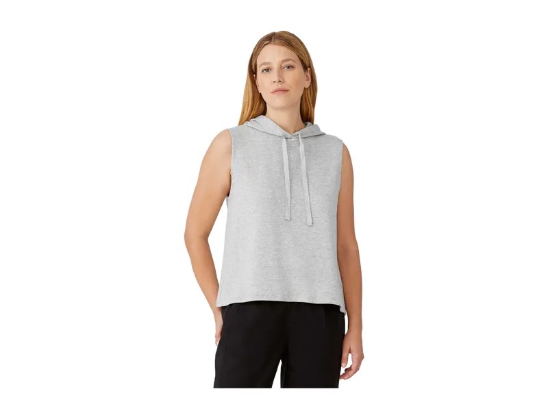 Худи Eileen Fisher, Sleeveless Hooded Top in Tencel Organic Cotton Fleece