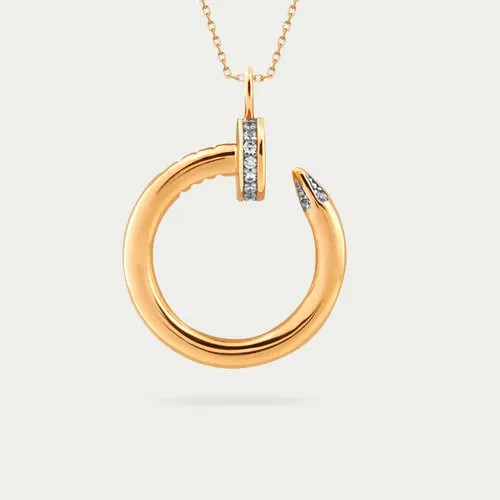 Подвеска GOLD CENTER, золото, 585 проба, фианит