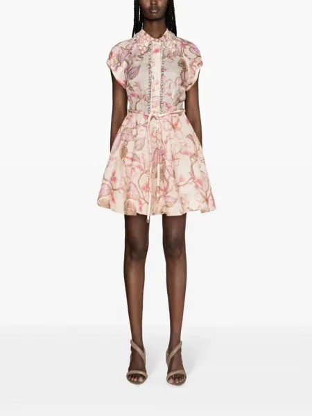 Коралловое платье-флип Matchmaker Zimmermann, коралл