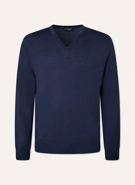 Свитер gmd merino silk v nck Hackett London, синий