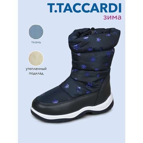 Дутики T.Taccardi, размер 30, темно-синий