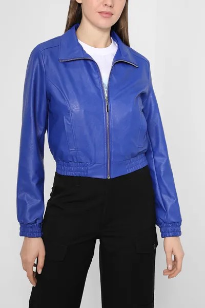 Кожаная куртка женская Rinascimento CFC0110048003 синяя L
