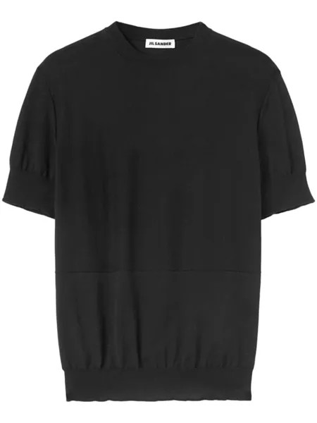 Jil Sander трикотажная футболка, черный