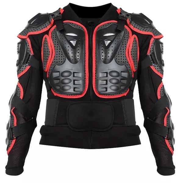 Полностью мотоциклетная защита для тела, Защитная Рубашка, куртка для мотокросса, защита для спины и плеч, армированный балка черного цвета,...