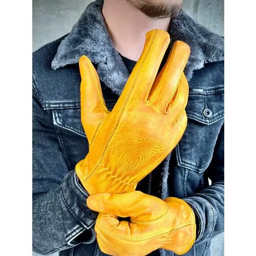 Перчатки  Hard Skin, размер XXL, горчичный, желтый