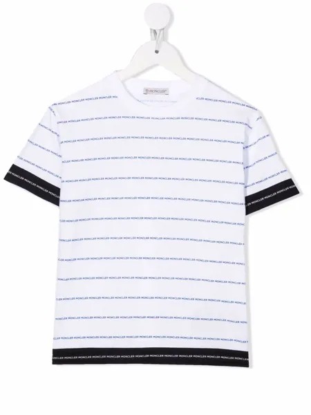 Moncler Enfant футболка с логотипом