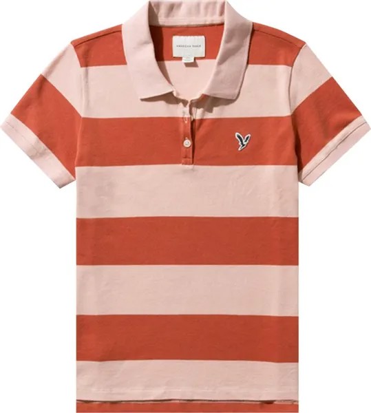 Рубашка Kenzo Logo Patch Striped Polo Shirt 'Medium Red', красный