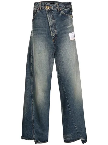 Maison Mihara Yasuhiro джинсы с эффектом потертости