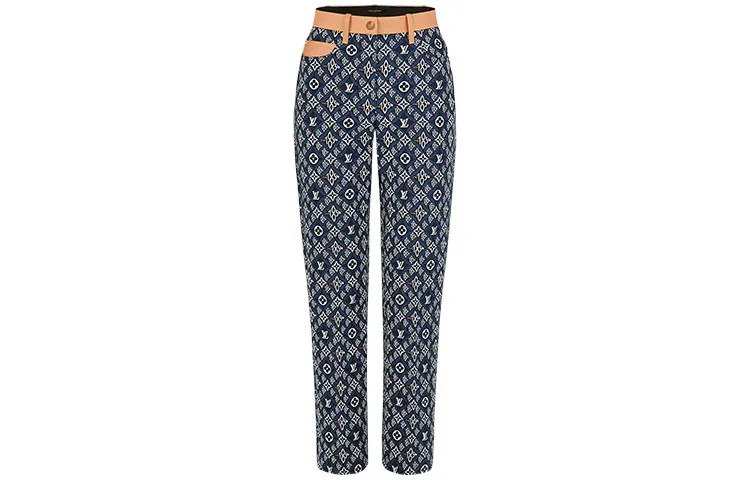 LOUIS VUITTON Женские повседневные брюки, цвет Blue