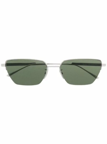 Bottega Veneta Eyewear солнцезащитные очки в прямоугольной оправе