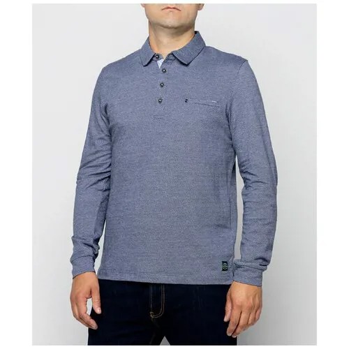 Мужское поло Pierre Cardin длинный рукав Denim Academy (53244/000/01327/3050 Размер S)